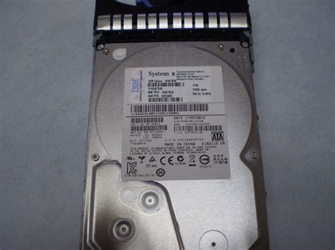43W7633 43W7633 IBM DISCO DURO 1TB 7 2K 3GBPS SATA 3 5 POLEGADAS HOT PLUG DP 42C0402 43W7630