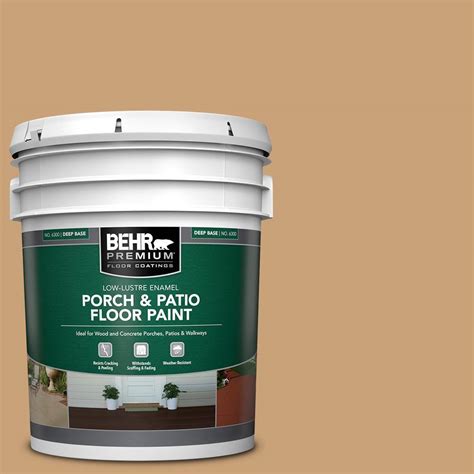 Behr Premium 5 Gal Bxc 70 Fresh Sawdust Low Lustre Enamel Interior