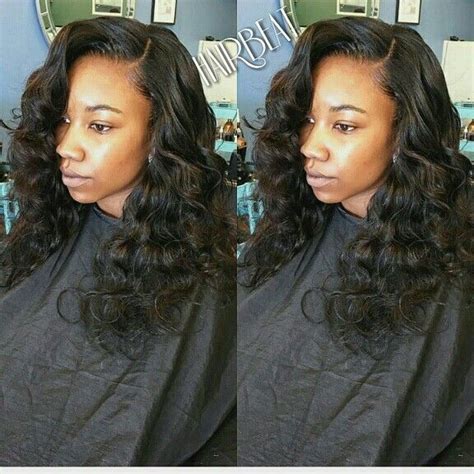 Full Sew In With Minimal Leave Out Body Wave From Our Hairbeat Hair