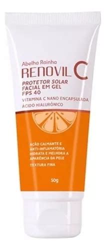 Renovil C Protetor Solar Facial Gel Fps Abelha Rainha G Mercadolivre