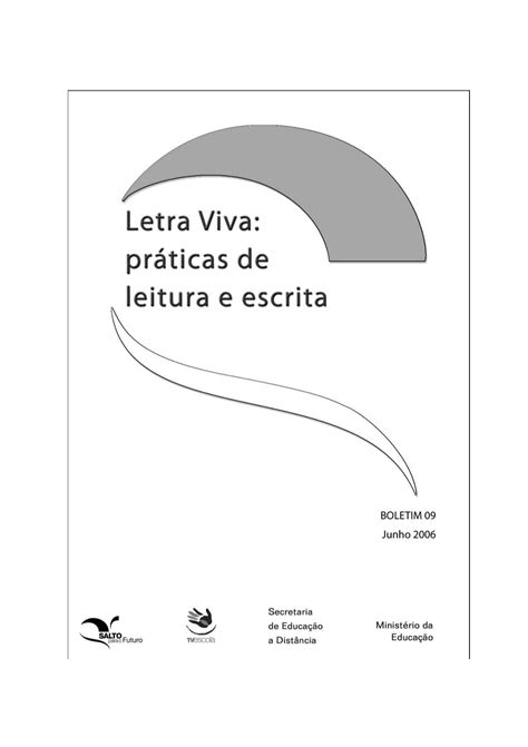 Letra Viva práticas de leitura e escrita TV Brasil