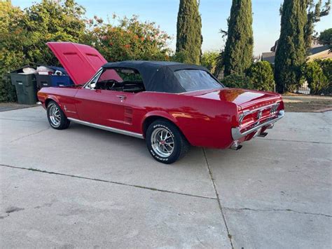 Red 1967 Ford Mustang Convertible For Sale | GuysWithRides.com