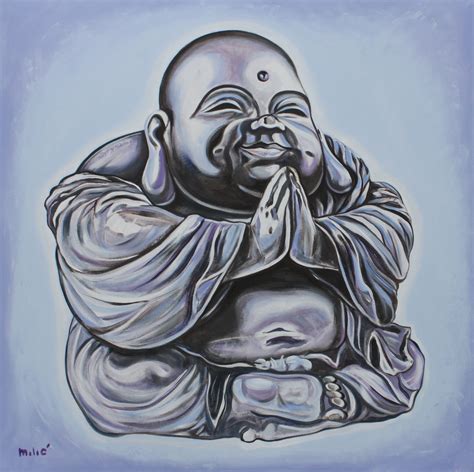 Happy Buddha X By Dragoslav Milic Buddha Artwork Buddha Art