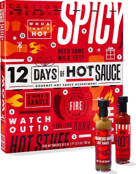 Msrf Holiday Days Of Hot Sauce Gift Box Assortment Piece Shopstyle Food Beverage