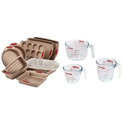 Rachael Ray Cucina Nonstick Bakeware Set Baking Cookie, Cake and Muffin ...