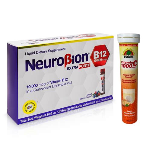 Neurobion Extra Forte B12 10 000 Mcg 10 Vials Sunlife