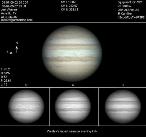 Jupiter 08-07-09 07:55 impact * Animation added* - Major & Minor ...