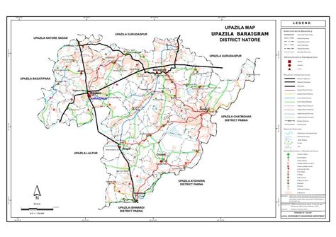 Mouza Map & 3 Detailed Maps of Baraigram Upazila, Natore, Bangladesh ...