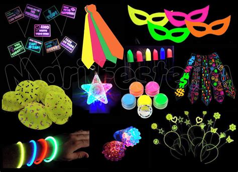 Kit Adere Os Festa Neon Brilha Na Luz Negra Balada Elo