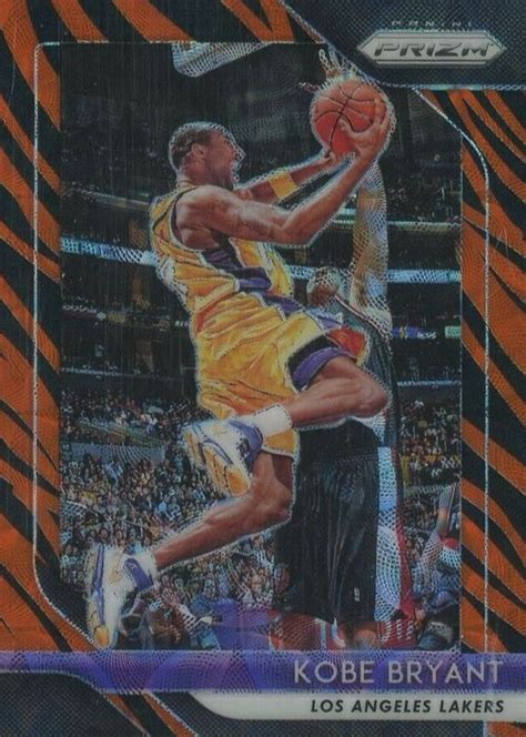 Kobe Bryant 2018 Prizm 15 Choice Tiger Stripe SSP Price Guide