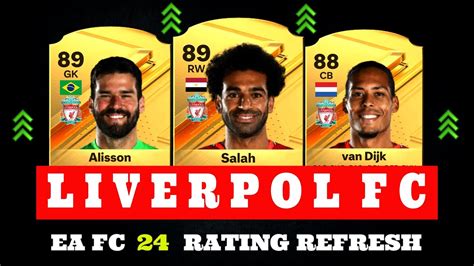 FIFA 24 LIVERPOOL FC PLAYER RATINGS EA FC 24 Ft Salah Van