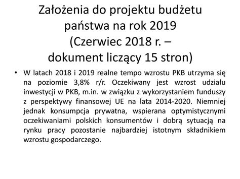 PRZYGOTOWANIE PROJEKTU USTAWY BUDŻETOWEJ NA ROK ppt pobierz