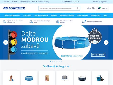 Marimex.cz - specialista na bazény, trampolíny a infrasauny | Marimex.cz