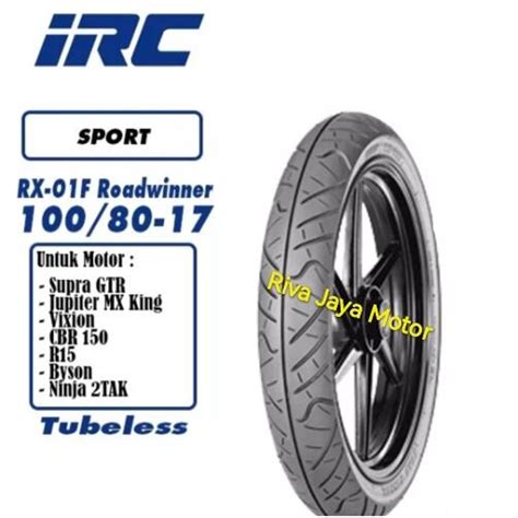 Jual Ban Luar Irc Rx F Tubeless Motor Road Sport Ring