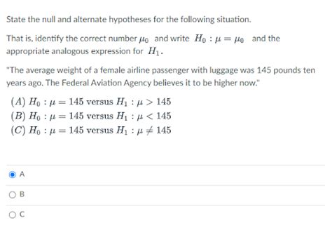 Answered State The Null And Alternate Hypotheses Bartleby