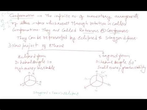 Conformations Of Alkanes Class Chemistry Hydrocarbons Youtube