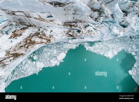 Aerial Photography Of Tibet Quden Nyima Glacier Landscape Stock Photo