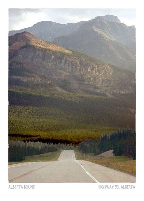 Highway 93 Alberta Bound Postcard