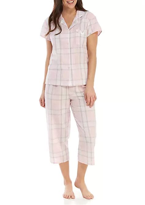 Miss Elaine 2 Piece Seersucker Pajama Set Belk