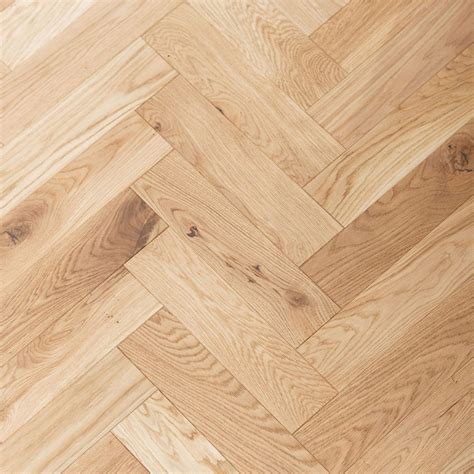 Brushed And Laquered Oak ZB109 V4 Wood Flooring Heringbone Zig Zag