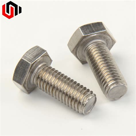 Customized Stainless Steel 304 316 Fasteners Hex Head Bolt Full Thread