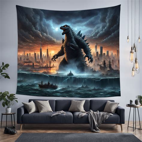 Godzilla Rising From Ocean Depths By 213 Chromebook Playground