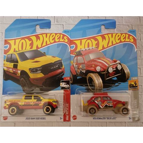 Jual Hot Wheels Volkswagen Baja Bug Ram Rebel Treasure Hunt Reguler Shopee Indonesia