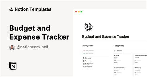 Budget and Expense Tracker Template by Beli Löw 1 Deutsche Vorlagen