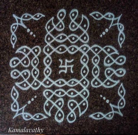 Pin By Suchita On Muggu Rangoli Designs With Dots Free Hand Rangoli