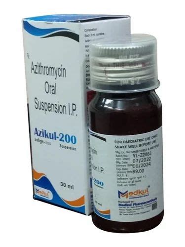 Azithromycin 200mg Oral Suspension Ip At ₹ 114 24 Box Azithromycin Suspension Syrup In Ambala