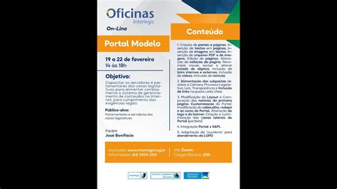 Oficina De Portal Modelo Turma Dia Youtube