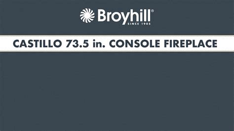 Broyhill Castillo 73 5 In Console Fireplace Assembly YouTube