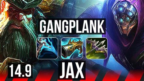 Gangplank Vs Jax Top Solo Kills K Dmg Dominating