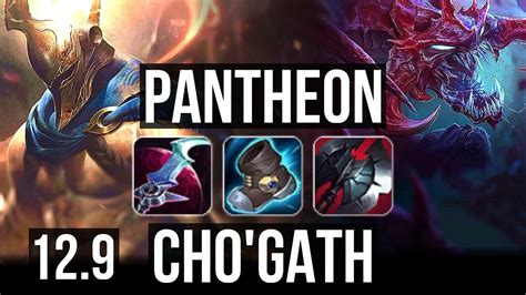 PANTHEON Vs CHO GATH TOP DEFEAT 6 Solo Kills 1 3M Mastery 300