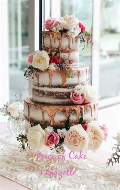Good Dripped Naked Wedding Cake