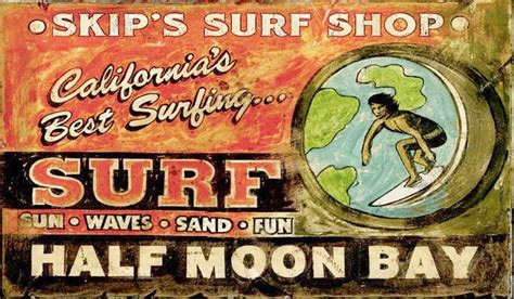 Surf Shop Vintage Beach Sign Custom Vintage Signs Vintage Beach