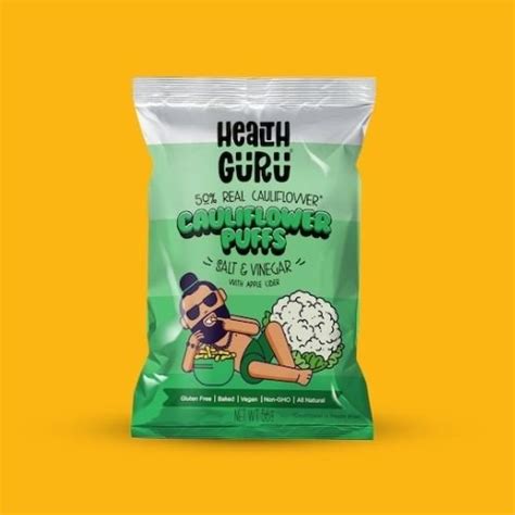 Health Guru Cauliflower Puffs Salt And Vinegar 56g Go Vita Ballarat