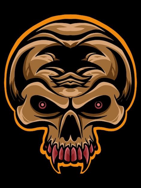 Premium Vector Vector Design Skull Head Illustration