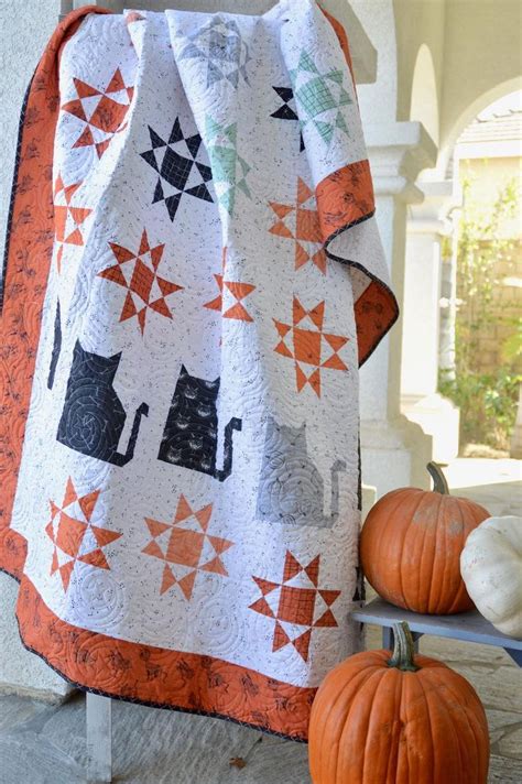 Scaredy Cat Quilt Pattern Digital Pdf Quilt Pattern Etsy Cat Quilt