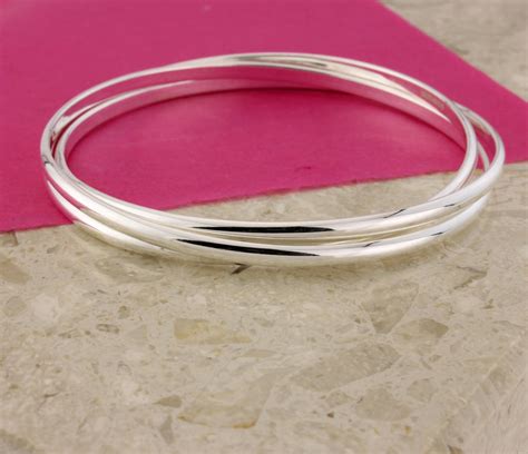 Natasha Silver Russian Wedding Bangle By Argent Of London