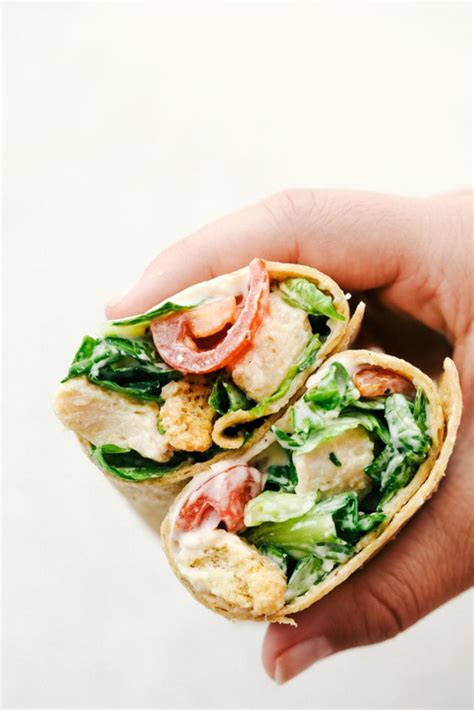 Chicken Caesar Salad Wraps Recipe Recipe Ocean