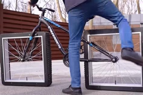 Ingeniero Ucraniano Desarrolla Una Bicicleta Con Ruedas Cuadradas Que