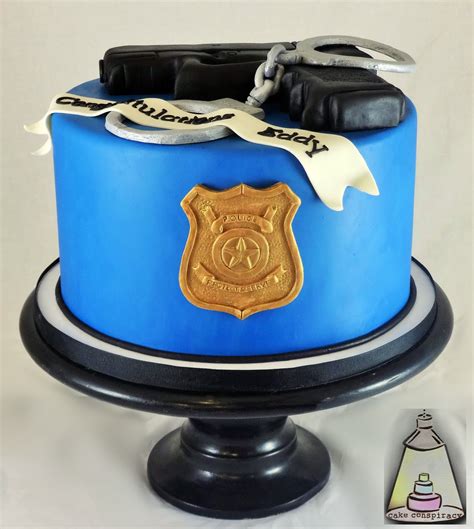 Police Officer Fondant Birhday Cake Police Cakes Police Birthday