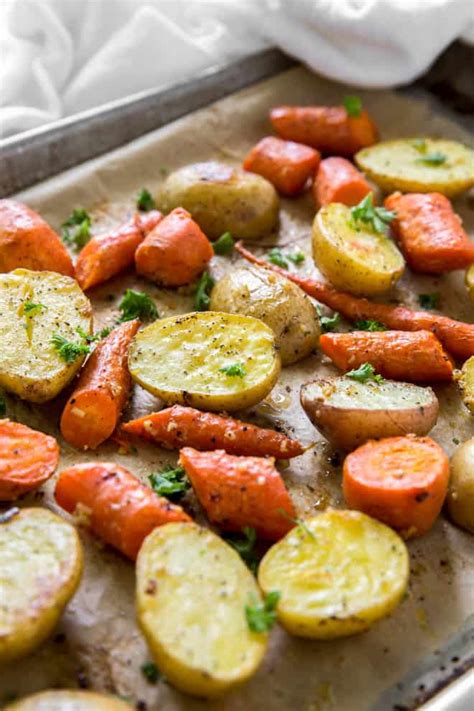 Easy Oven Roasted Potatoes And Carrots Spoonful Of Flavor