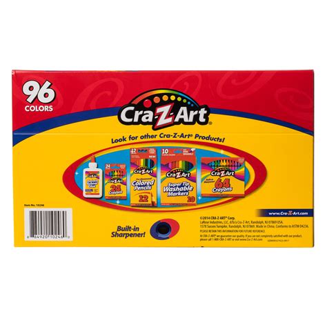 Cra Z Art Classic Crayons Bulk Pack With Built In Sharpener 96 Count