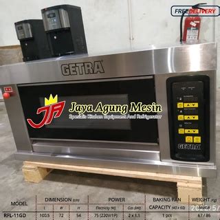 Jual Gas Baking Oven Digital Getra Rfl Gd Oven Gas Digital Getra Rfl