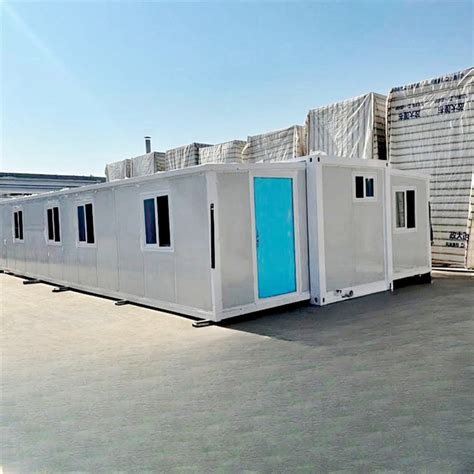 Customized Camp Prefab Capsule Dual Wings Fold Out Container House