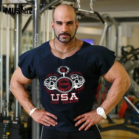 Brand Men Rag Tops Men Shirts Bodybuilding Fitness Bat Shirts Men