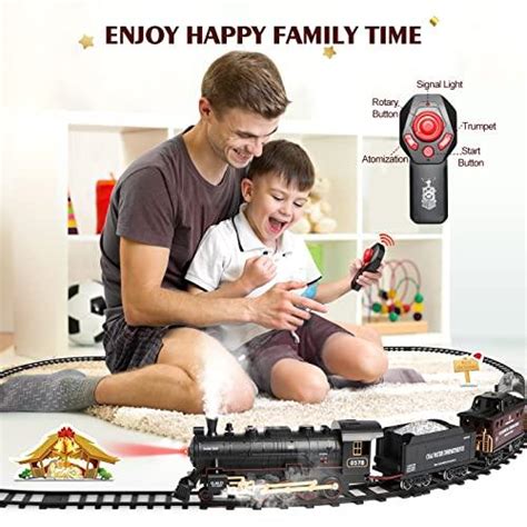 Hot Bee Train Set para niños Juguetes de tren con control remoto con