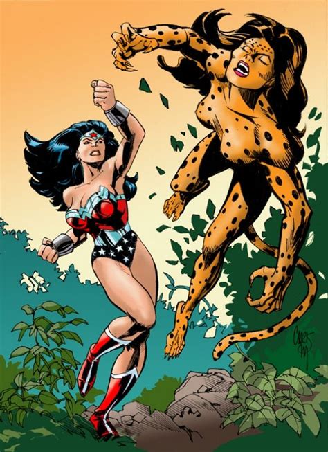 Wonder Woman Vs Cheetah By Chris Marrinan Wonder Woman Vs Cheetah